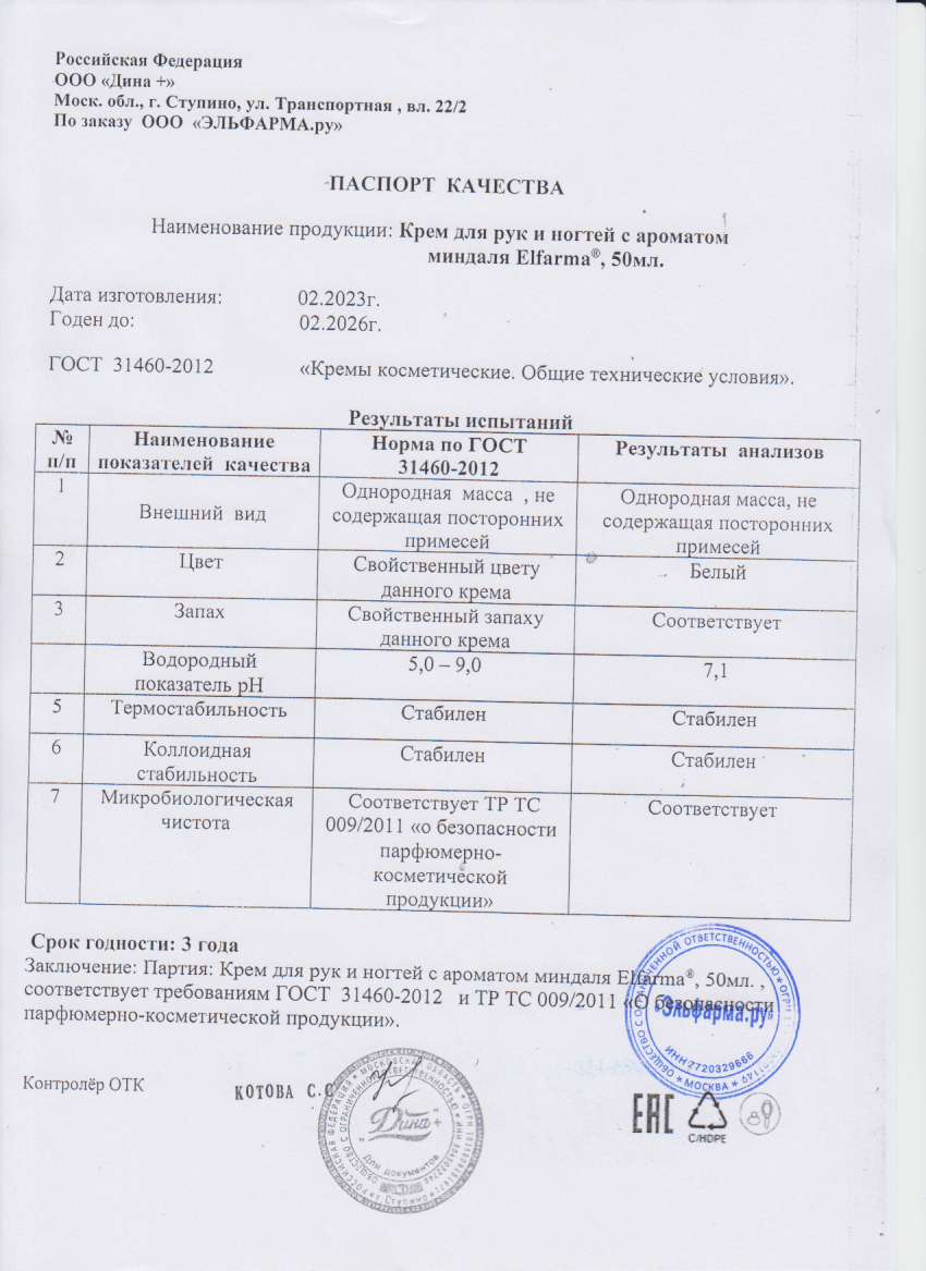 Паспорт №022023
